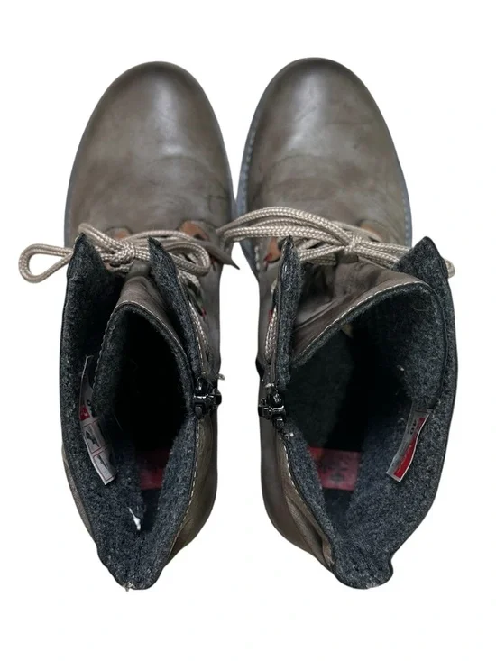 Rieker Women’s Size 40EU/8.5US Gray Payton 27 Combat Moto Ankle Boots - Picture 4 of 9